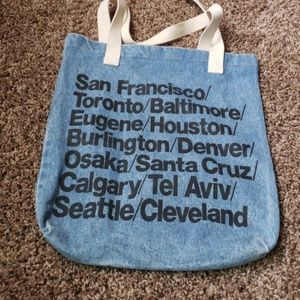 Denim American Apparel Tote